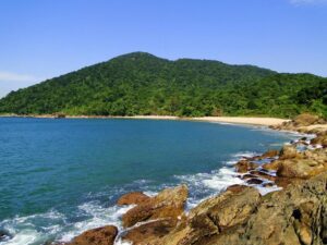 Praia do Camburi no Guarujá